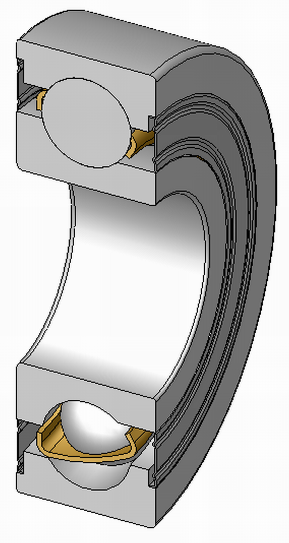 Angular contact ball bearing product image for precision speed applications