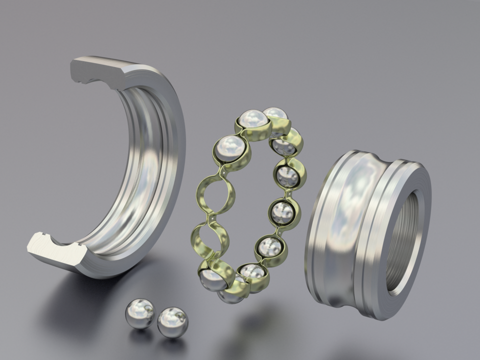Custom bearing product image for drawing-based OEM bearing projects