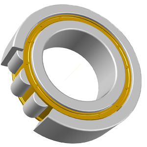 Cylindrical roller bearing product image for high radial load applications