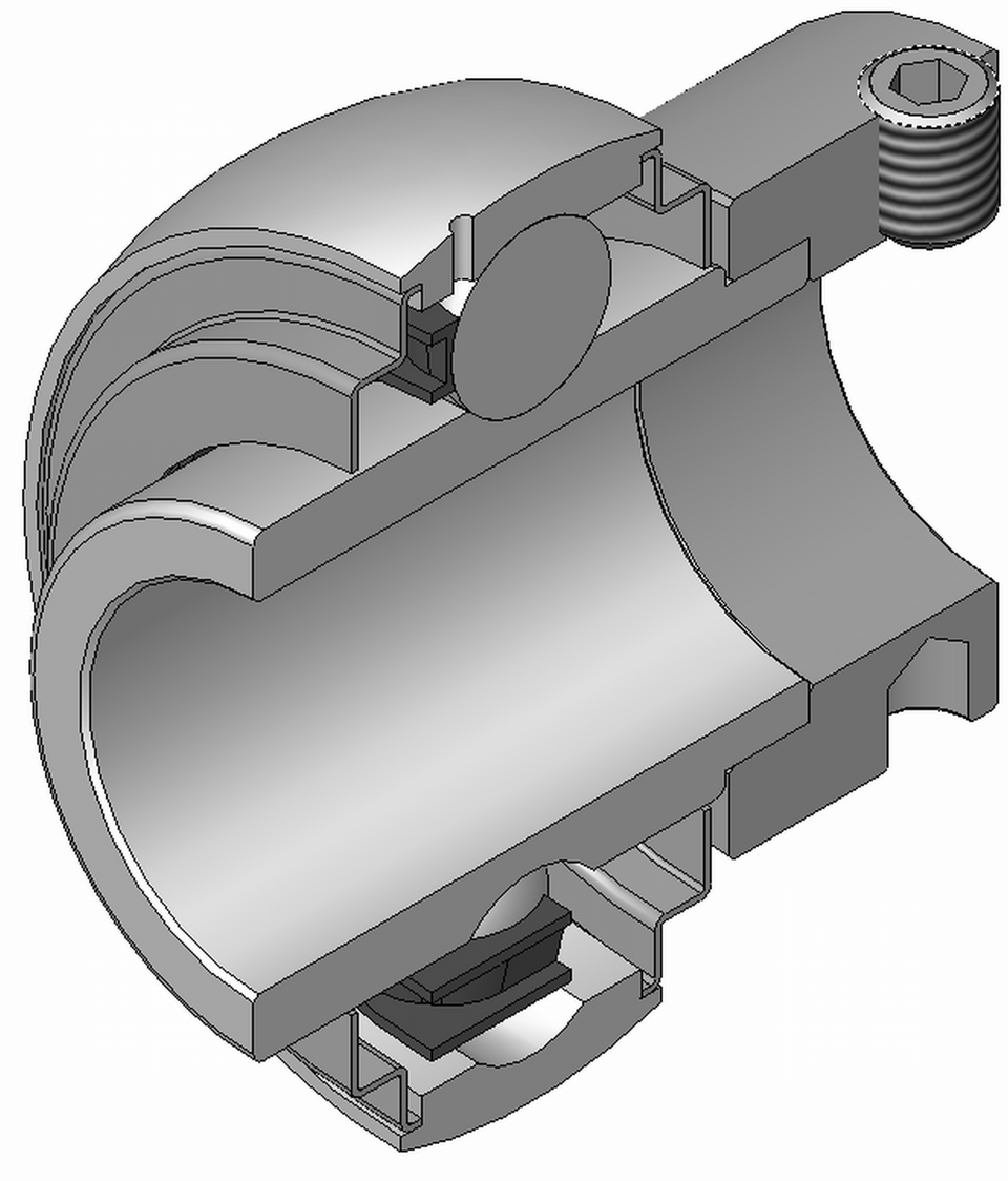 Spherical outer insert bearing product image for mounted bearing units